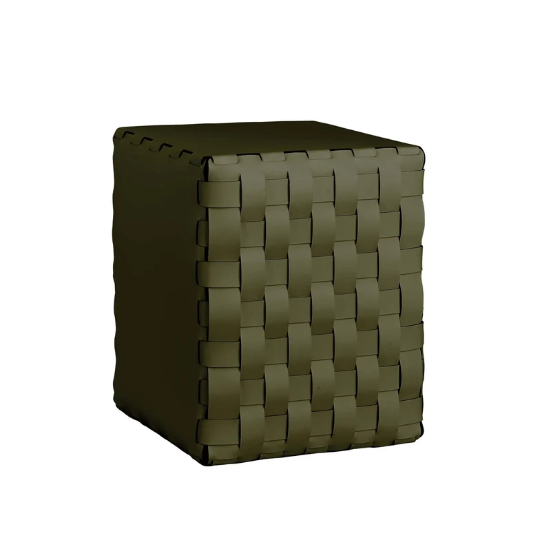 Leather POUF by Ekaterina Borovkova for ADJ STYLE