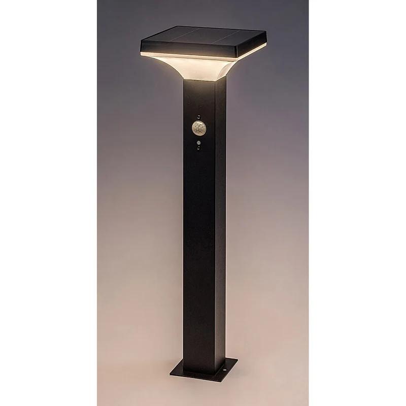 Rabalux Outdoor Solar Floor Lamp, 4W LED, IP44, Black, Geleen, 4 pieces