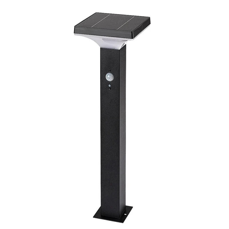 Rabalux Outdoor Solar Floor Lamp, 4W LED, IP44, Black, Geleen, 2 pieces