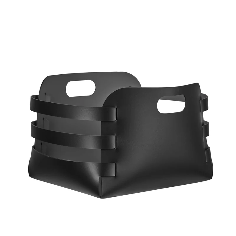 Leather Basket RIGA by Ekaterina Borovkova for ADJ STYLE