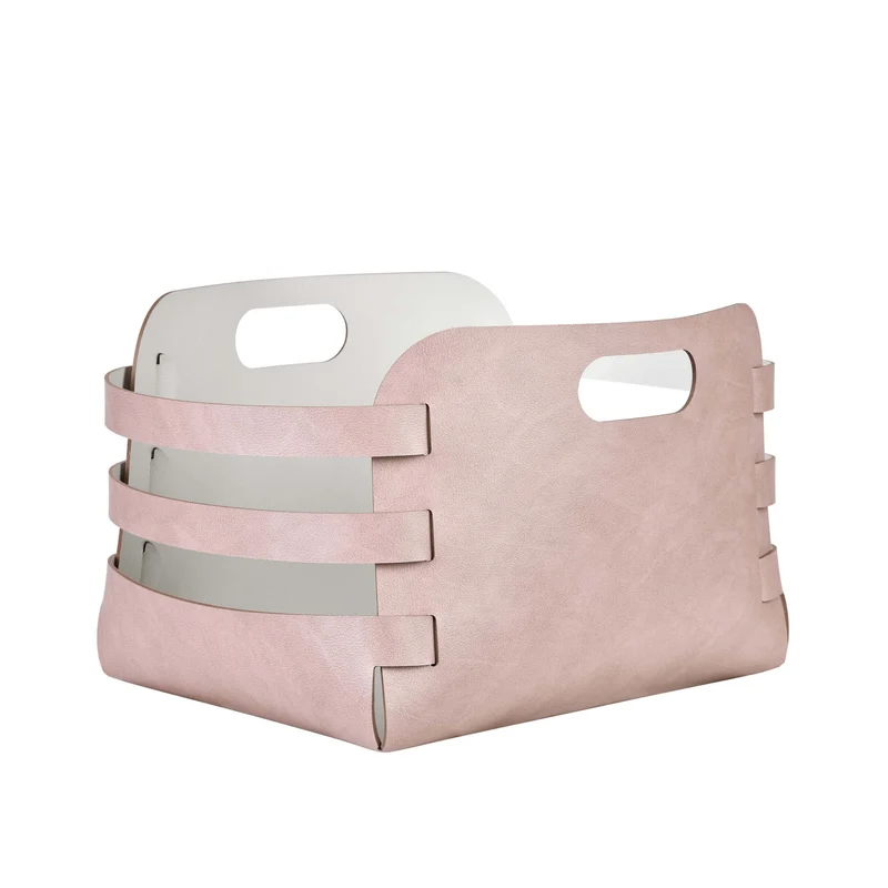 Leather Basket RIGA by Ekaterina Borovkova for ADJ STYLE