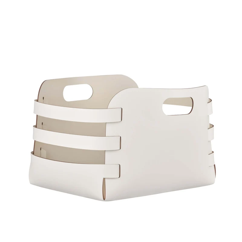 Leather Basket RIGA by Ekaterina Borovkova for ADJ STYLE