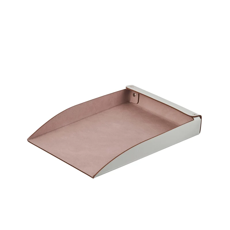 Leather Desk Set – Paper Tray & Pen Holder by Ekaterina Borovkova for ADJ STYLE