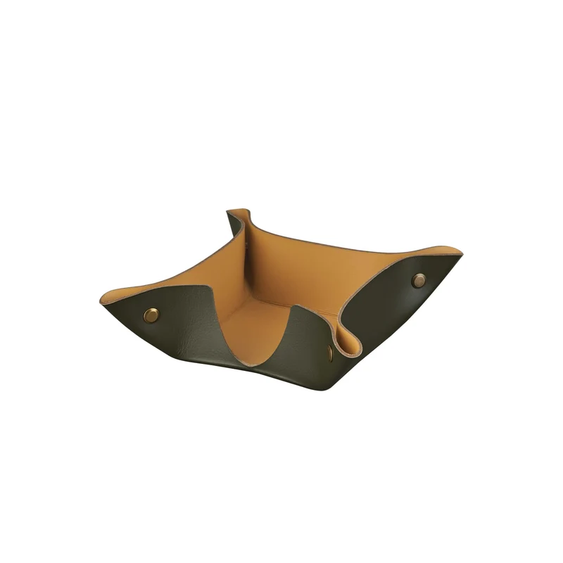 Leather Desk Set – Paper Tray & Pen Holder by Ekaterina Borovkova for ADJ STYLE