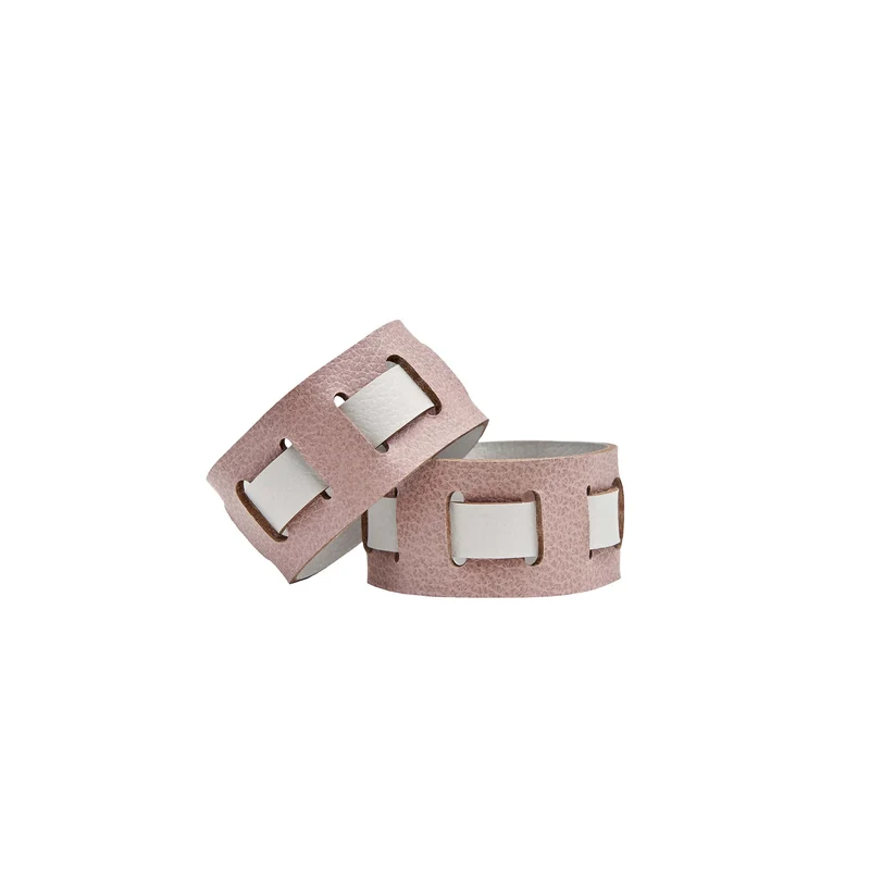 Leather Octagonal PLACEMAT & Napkin Rings BOTTEGA by Ekaterina Borovkova for ADJ STYLE