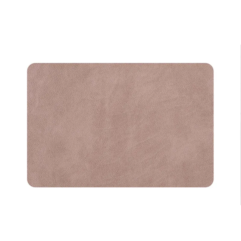 Leather Rectangular PLACEMAT & Napkin Rings BOTTEGA by Ekaterina Borovkova for ADJ STYLE