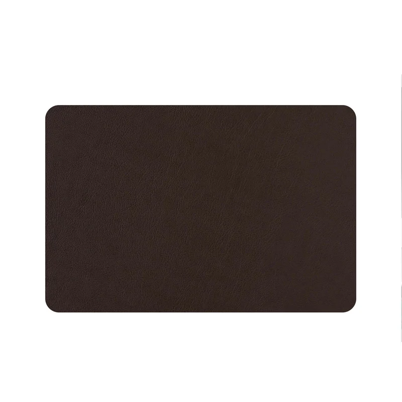 Leather Rectangular PLACEMAT & Napkin Rings BOTTEGA by Ekaterina Borovkova for ADJ STYLE