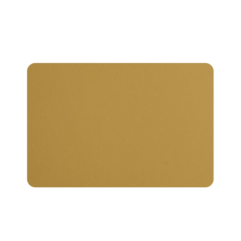 Leather Rectangular PLACEMAT & Napkin Rings BOTTEGA by Ekaterina Borovkova for ADJ STYLE