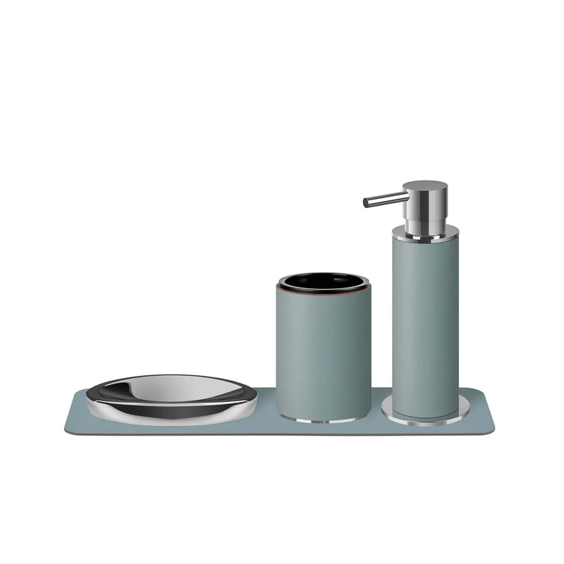 Leather Bathroom Set by Ekaterina Borovkova for ADJ STYLE