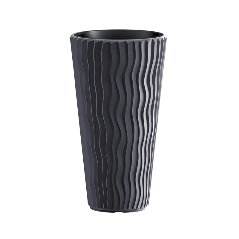 Tall Planter Flowerpot with insert Sandy Slim DPSP400-S433 45L