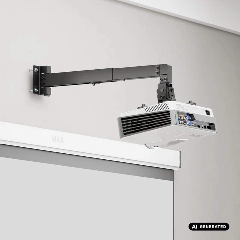 Maclean Wall Mount for Projector, Black, up to 20 kg, MC-205 B