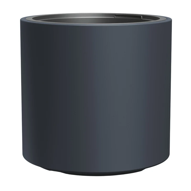 Prosperplast flower pot, with insert, height 29cm, anthracite, Heos, 2 pieces