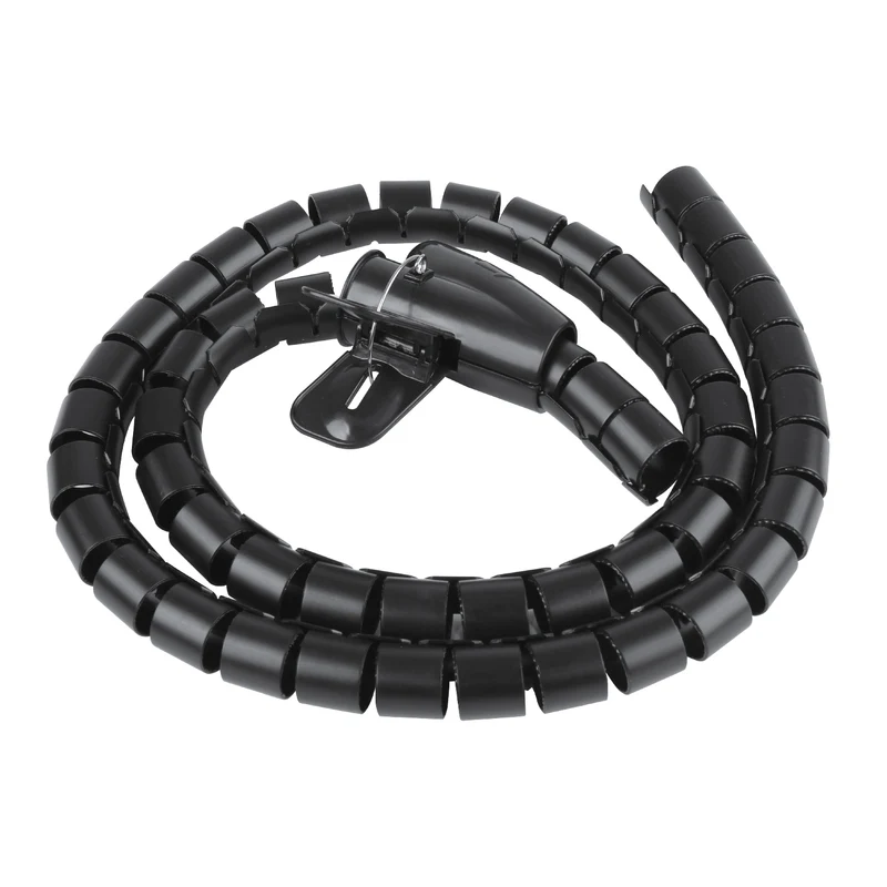 Maclean Cable Organizer/Cover, 15 mm x 1,000 mm, black, MCTV-898 B