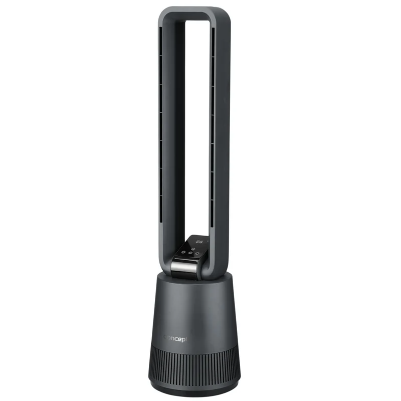 Concept VS5140 Bladeless Tower Fan with Remote Control 38" 50W Quiet Timer LED Digital