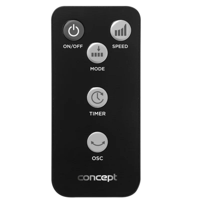 Concept VS5140 Bladeless Tower Fan with Remote Control 38" 50W Quiet Timer LED Digital