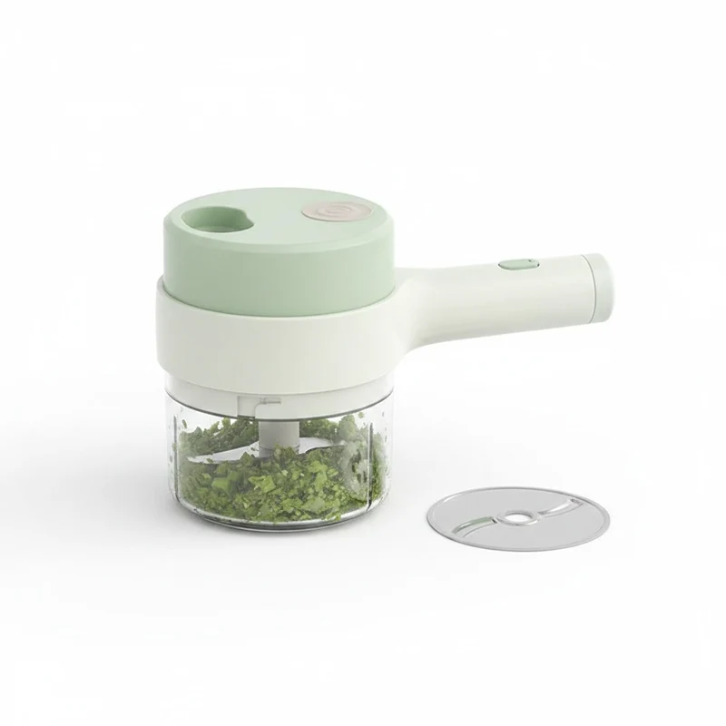 Cordless Vegetable Cutter, Wireless Electric Food Chopper with Bowl for Garlic, Onion, Chili and Herbs, USB Rechargeable