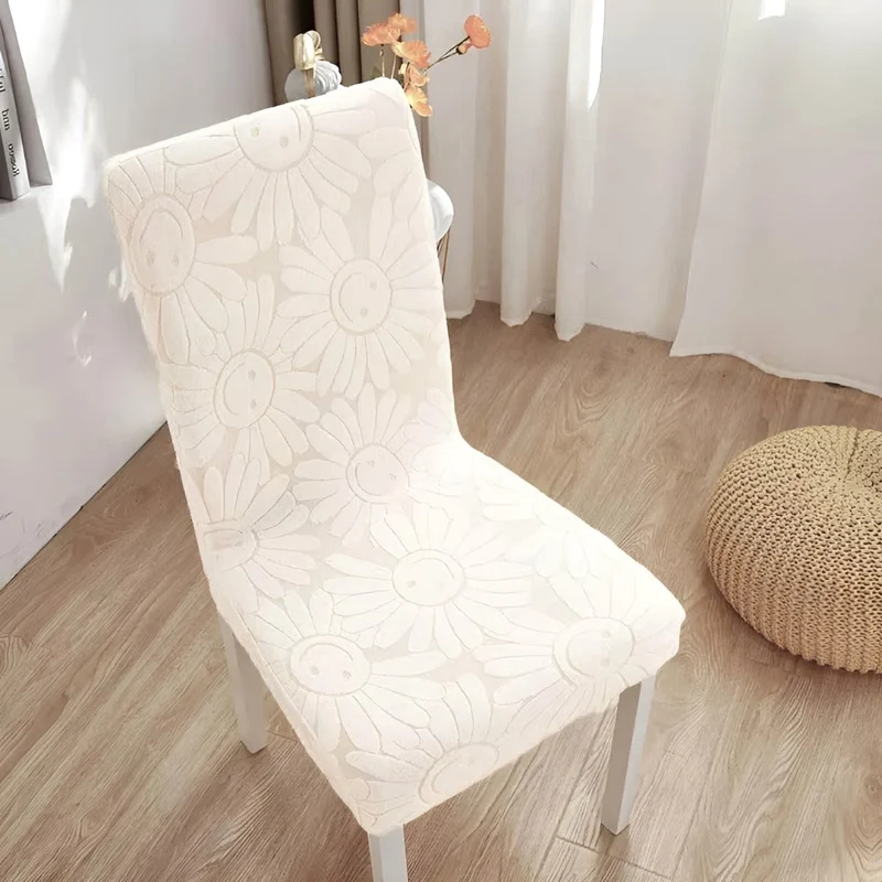 Blossom Aura | Stretch Chair Cover in Floral Fabric with Elastic Fit