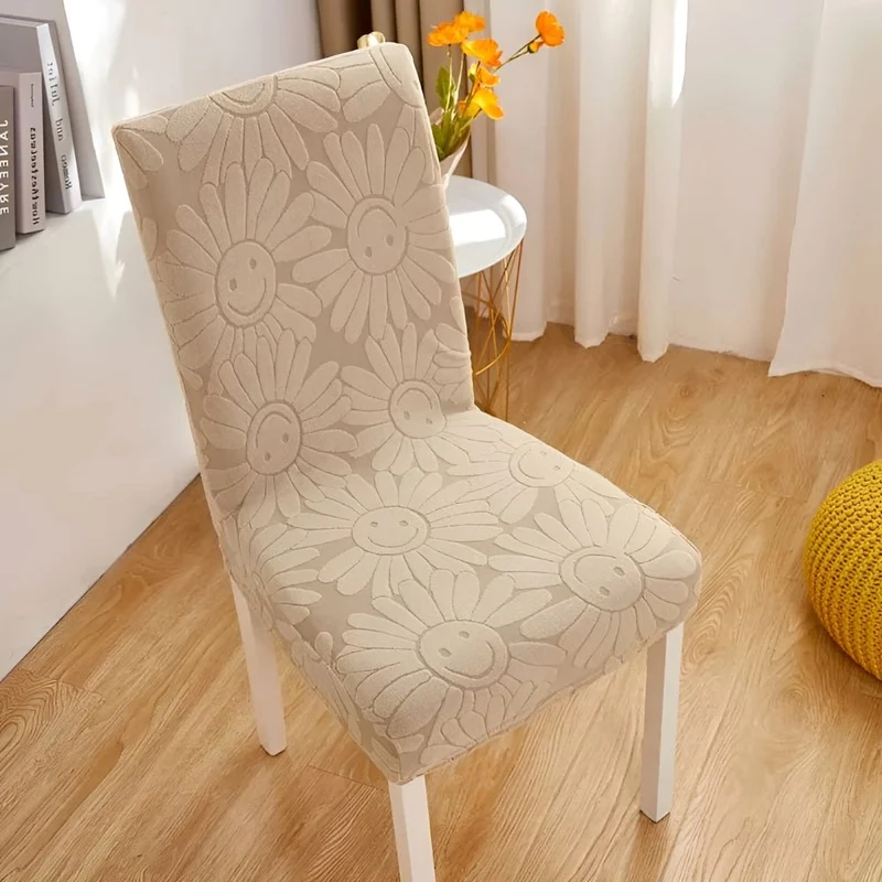 Blossom Aura | Stretch Chair Cover in Floral Fabric with Elastic Fit
