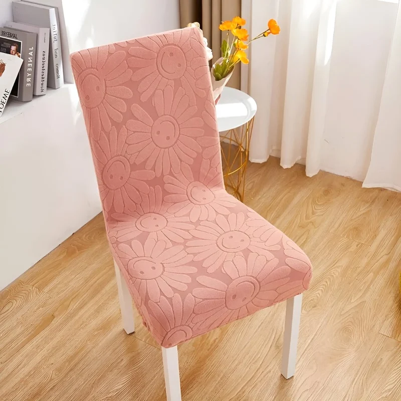 Blossom Aura | Stretch Chair Cover in Floral Fabric with Elastic Fit