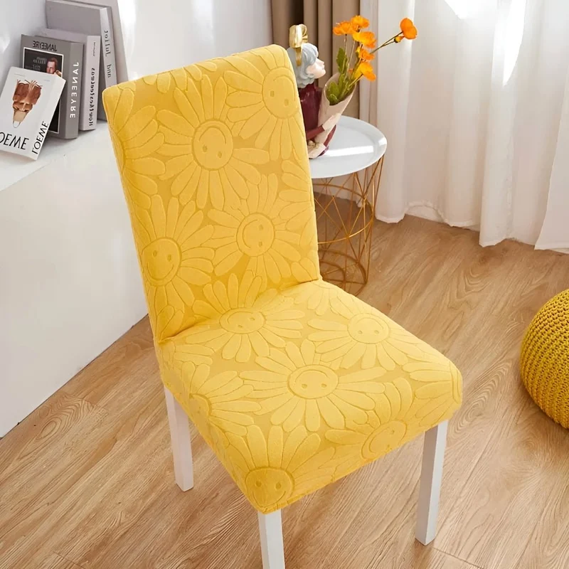 Blossom Aura | Stretch Chair Cover in Floral Fabric with Elastic Fit