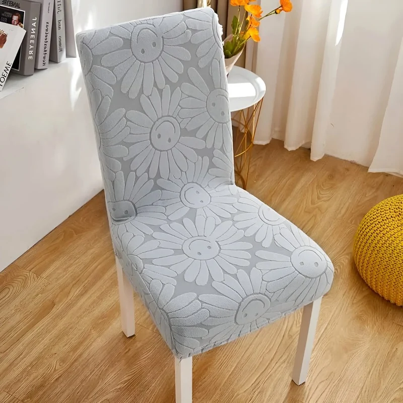 Blossom Aura | Stretch Chair Cover in Floral Fabric with Elastic Fit