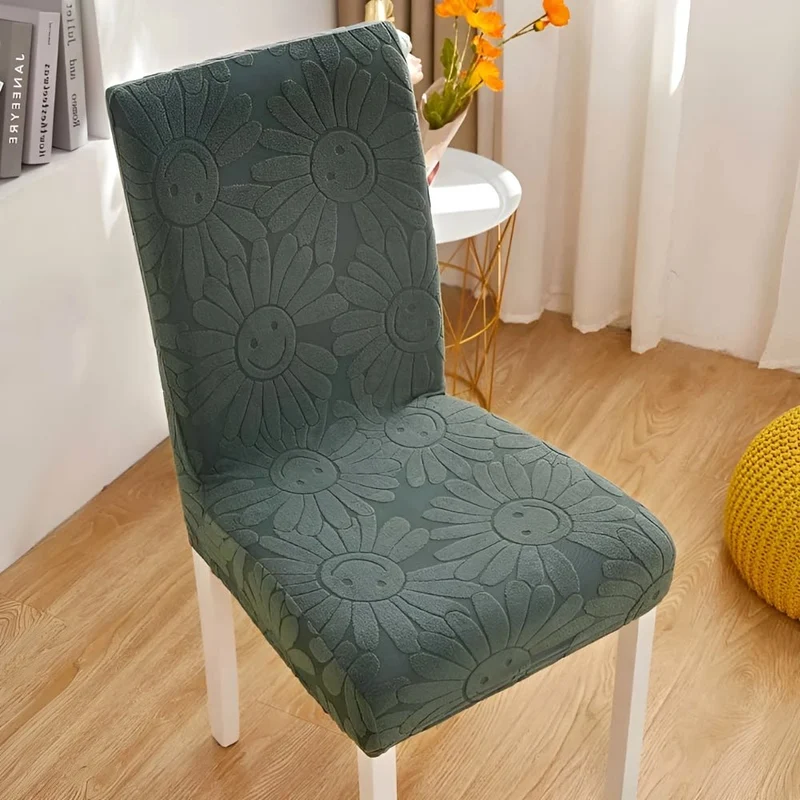 Blossom Aura | Stretch Chair Cover in Floral Fabric with Elastic Fit