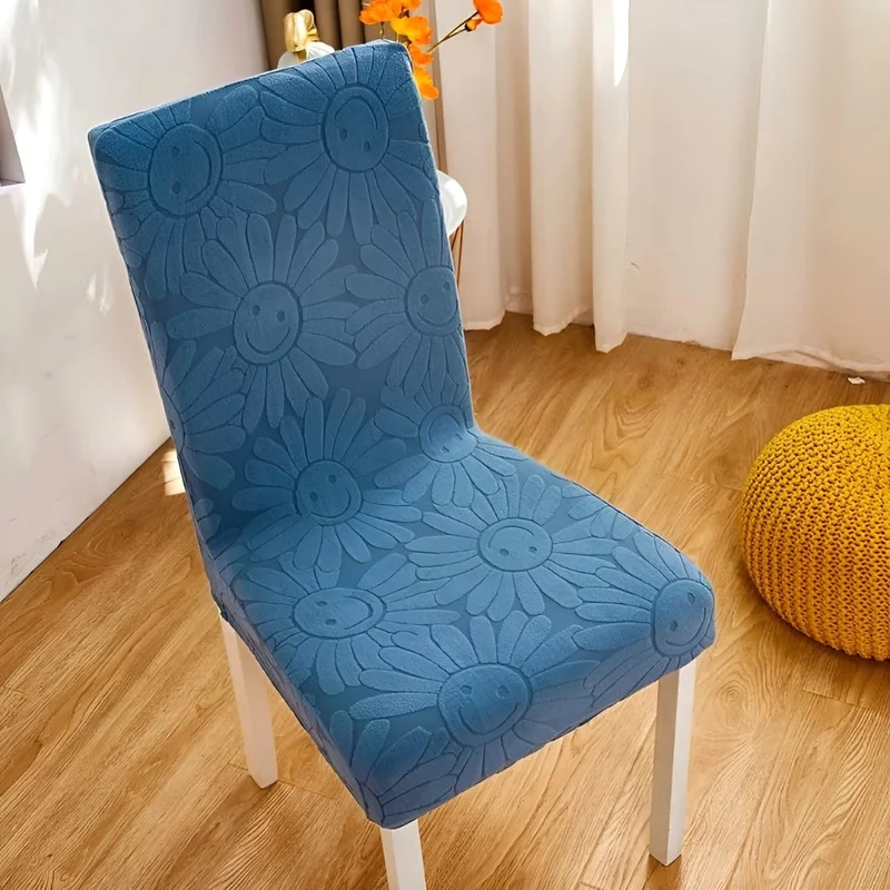 Blossom Aura | Stretch Chair Cover in Floral Fabric with Elastic Fit