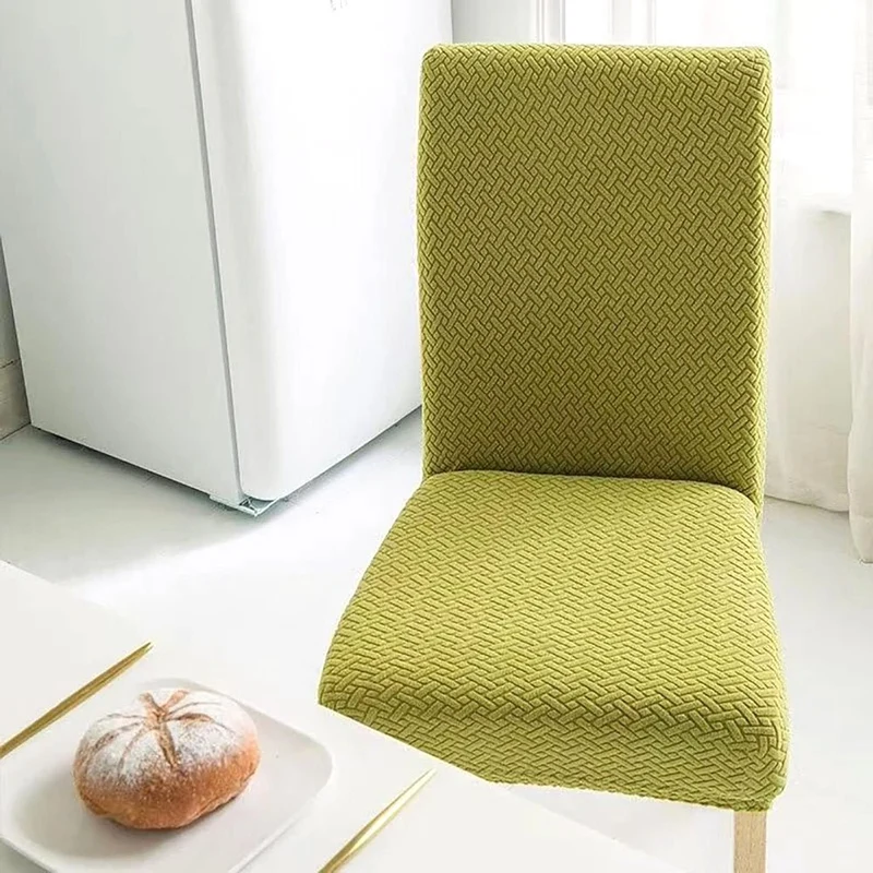 Veluxe Haven | Jacquard Velvet Dining Chair Cover with Stretch Fit