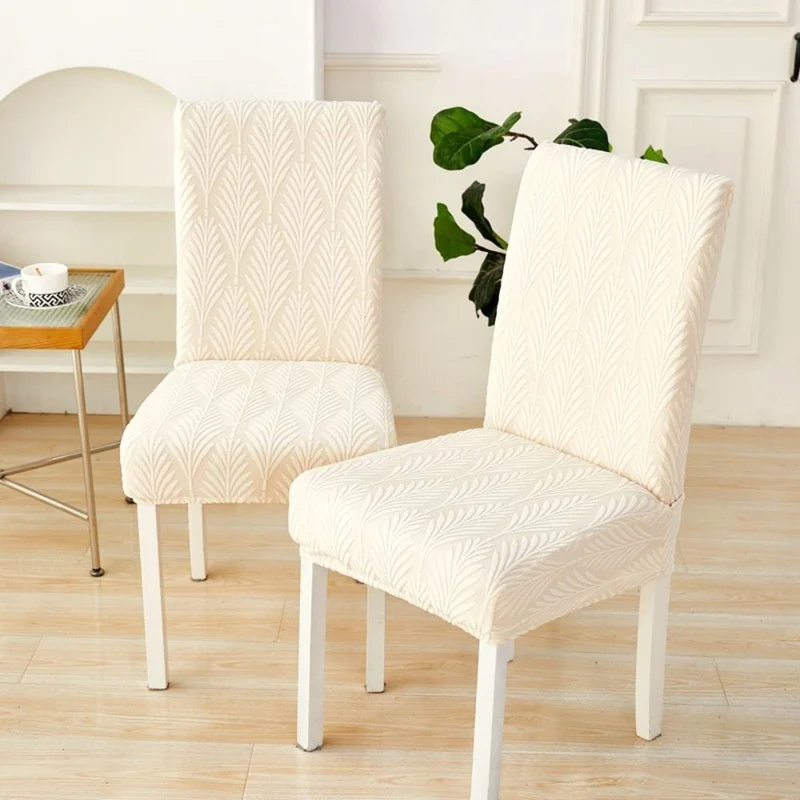 Velvet Haven | Elastic Jacquard Chair Cover with Stretch Fit