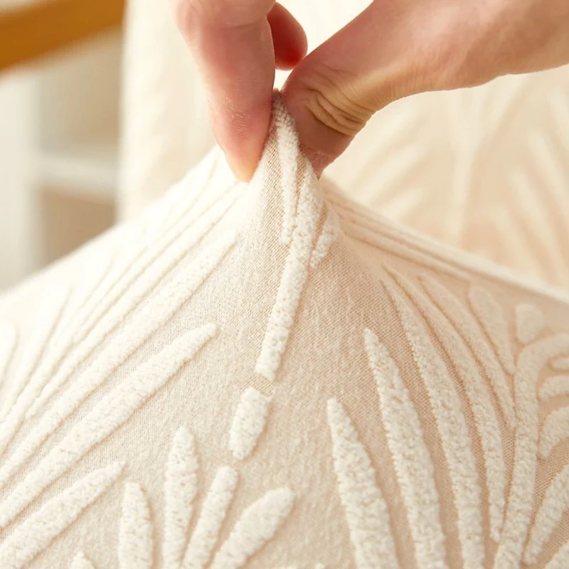 Velvet Haven | Elastic Jacquard Chair Cover with Stretch Fit