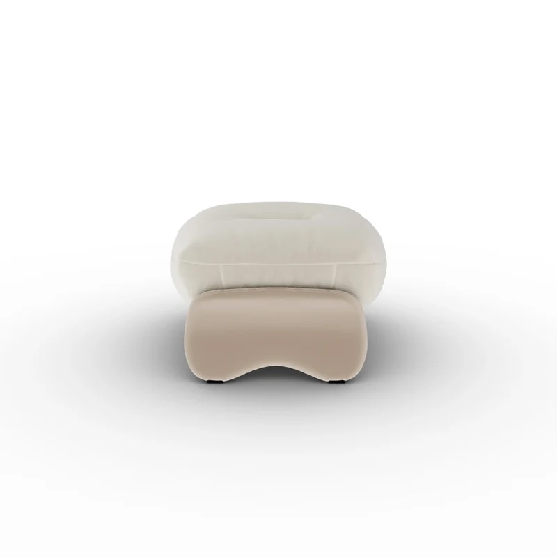 Leather Ottoman SQUASH by Faye Toogood for Poltrona Frau