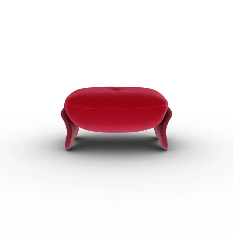 Leather Ottoman SQUASH by Faye Toogood for Poltrona Frau