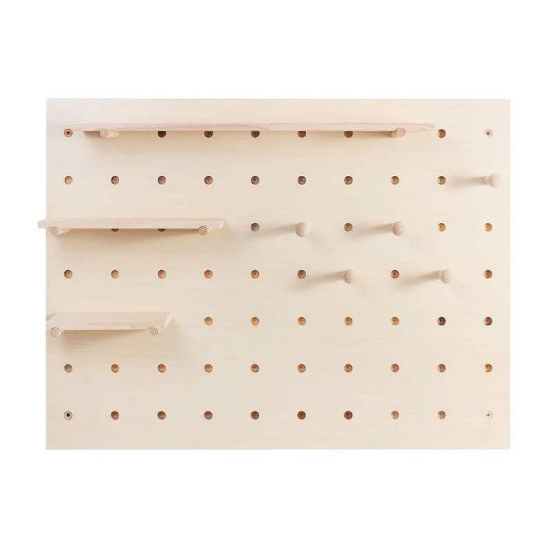 Maclean wooden board organizer, light wood color, 60x80 cm, max. 20 kg, MC-131 WD, 2 pieces