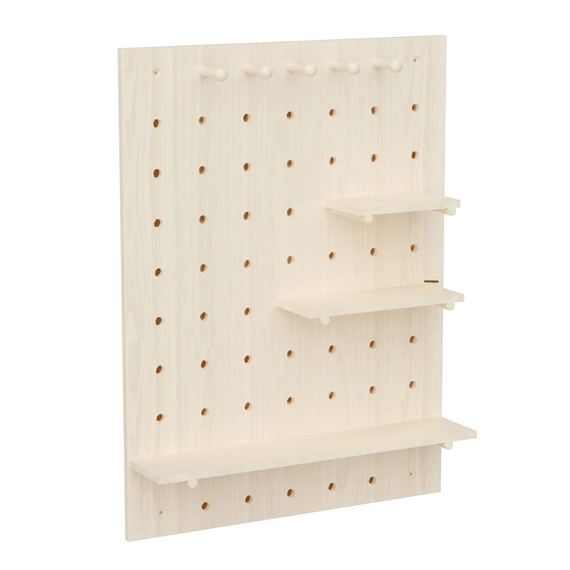 Maclean wooden organizer board, light wood color, 60x80 cm, max. 20 kg, MC-131 WD