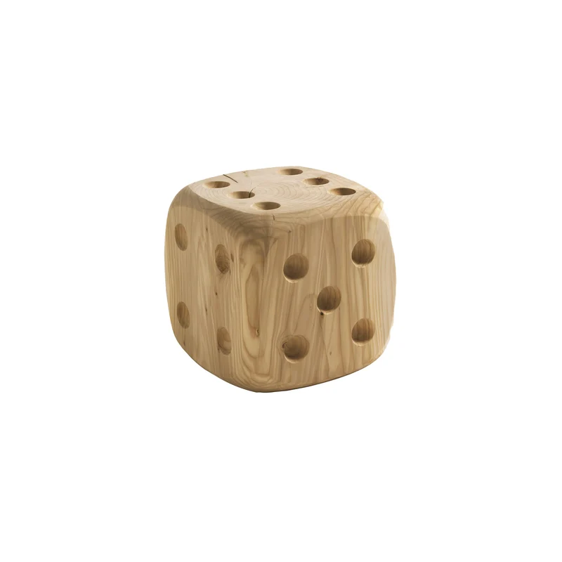 Wood Pouf DADONE by Andrea Castrignano for Riva 1920