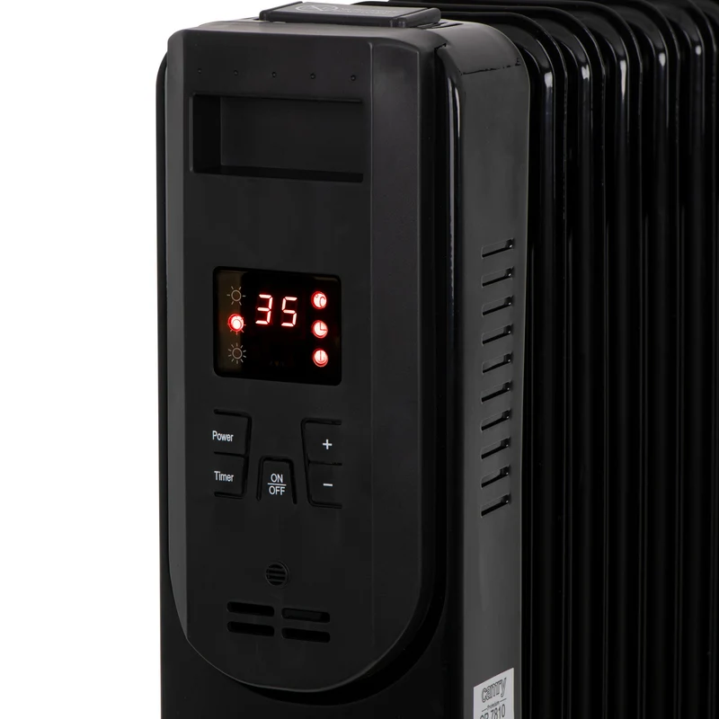 Camry CR7812 Oil Heater Radiator Electric 7 Fin LED Display Remote Control Timer Portable 1500W
