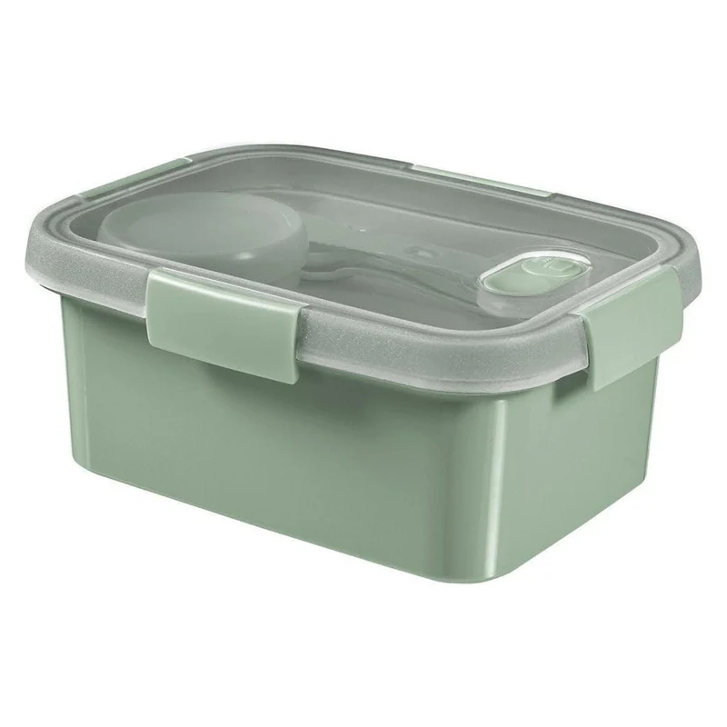 Curver food container, leak-proof lid, valve in lid, 100% recycled, can be used in microwave, 250003