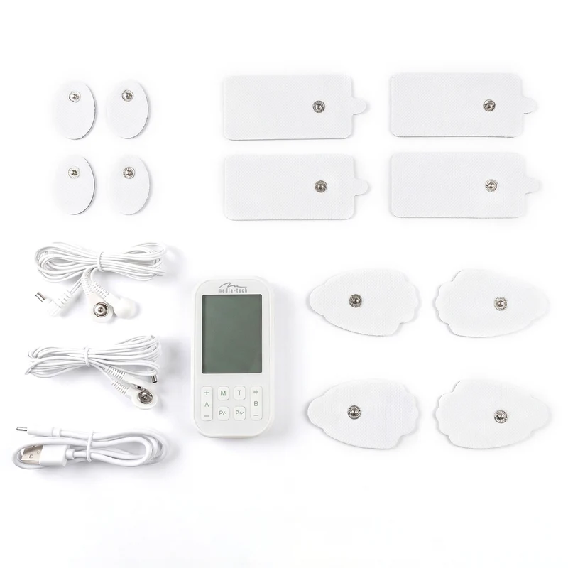 Massager and muscle electrostimulator, TENS/EMS, 3-in-1 stimulation, Mediatech, MT6543