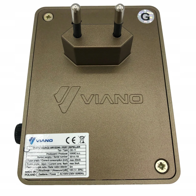 Viano rodent, marten, mouse repellent, ultrasonic generator, radar, two speakers, Duo Gold
