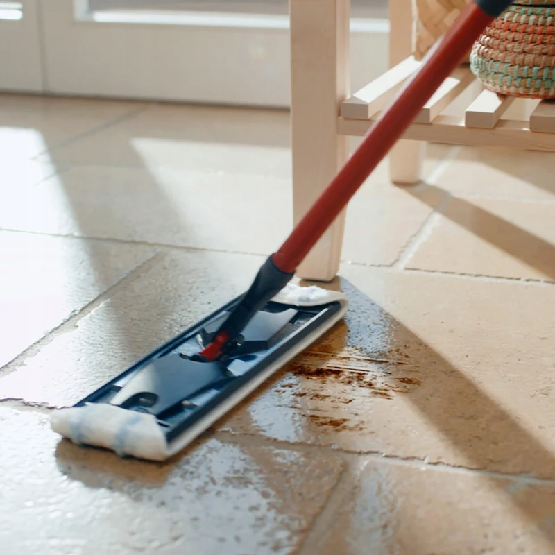 Vileda H2prO flat mop, 100% clean/dirty water separation, two reservoirs, microfiber pad, 360° tip, 175774