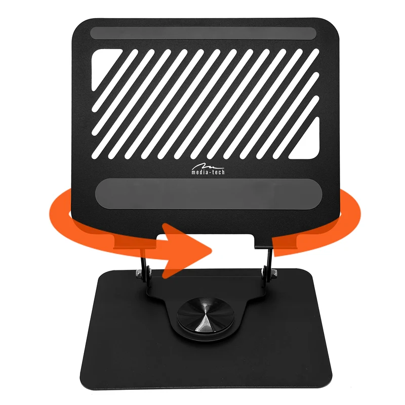Adjustable, swivel, ergonomic laptop stand 10-17, Media-Tech MT2662