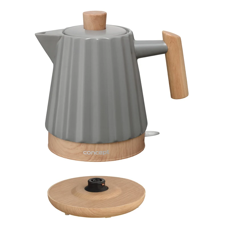 Concept electric kettle, ceramic, 1500W, 1.5L, dark grey, RK0092