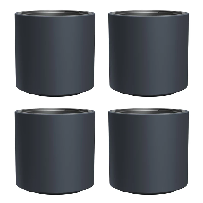 HEOS frost-proof pot - anthracite, with insert, capacity 31 L, DBHER470, 4 pieces