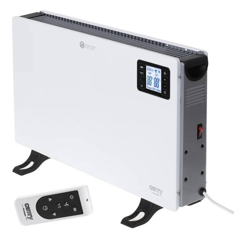 Camry convector heater, power 2000W, LCD panel, remote control, timer, thermostat, CR 7739