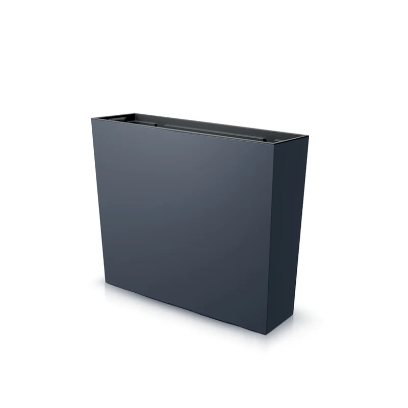 Prosperplast URBI CASE TOWER Tower Flower Pot Insert Tall Decorative Planter Indoor Outdoor Anthracite