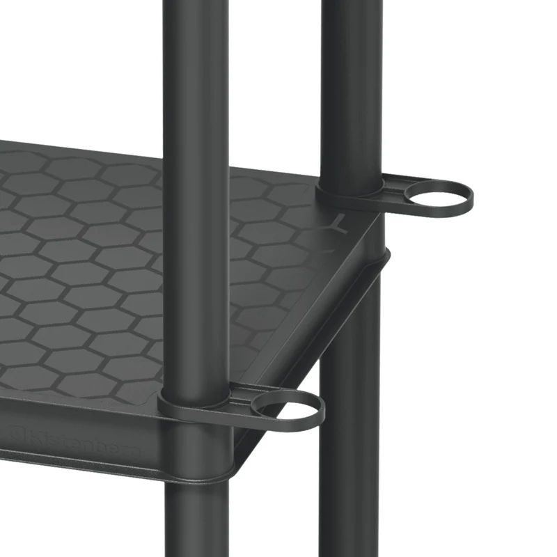 Stackaro Solid 75 Kistenberg shelving unit, max. total load 220 kg, 5 shelves, wall mounting, KSS75L5HD-S411