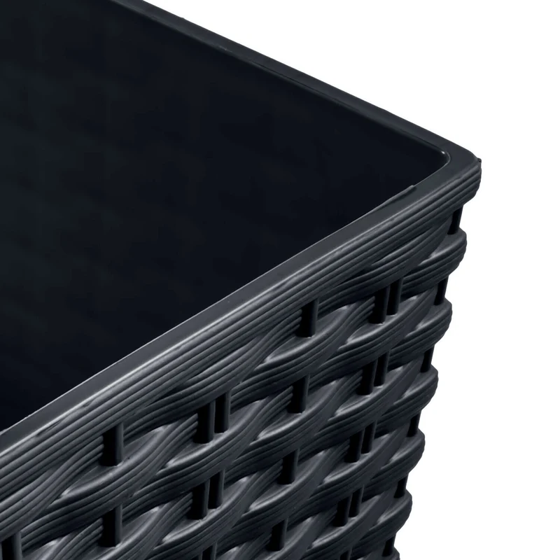 Flowerpot with insert Rato Square DRTS265-S433 - anthracite