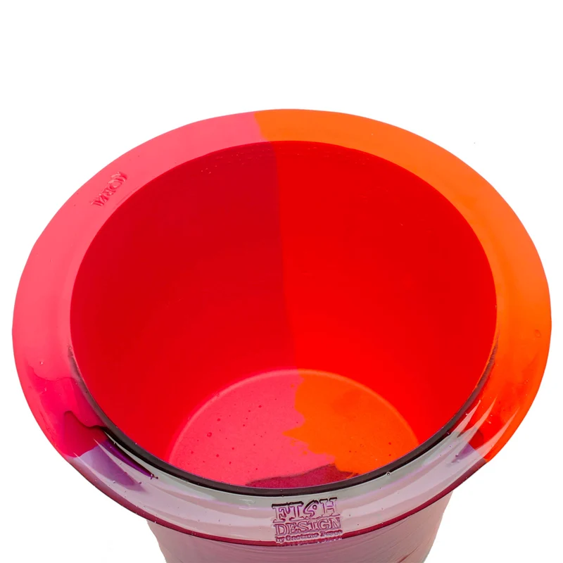 Resin Vase BABEL ICE BUCKET L Fuchsia by Gaetano Pesce for Fish Design