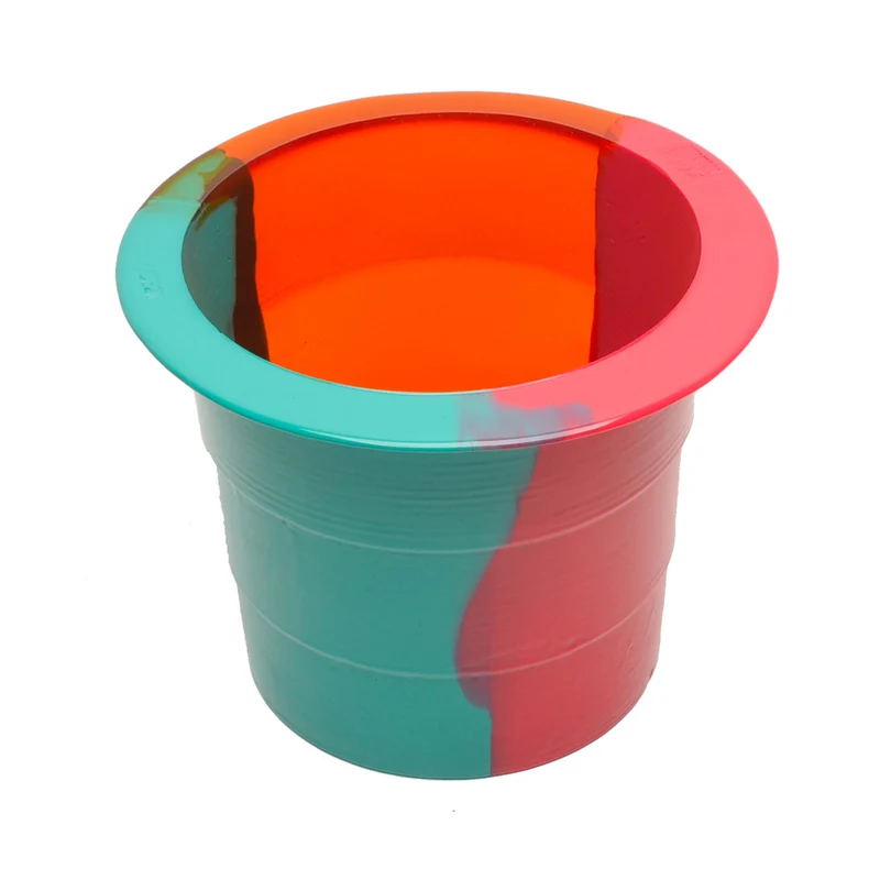 Resin Vase BABEL ICE BUCKET L Orange by Gaetano Pesce for Fish Design