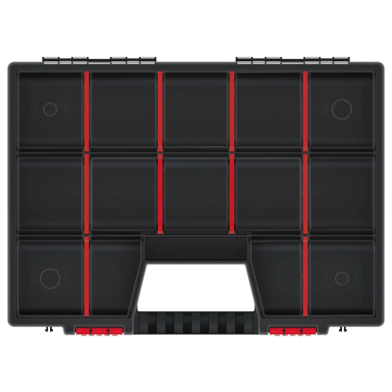 Kistenberg Nor 40 KNO40307 Workshop Tool Organizer Compartment Box Case with Handle Removable Dividers